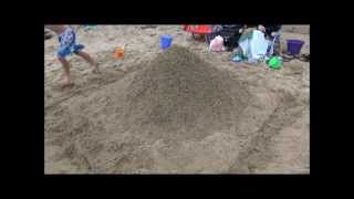 Two Hours in Two Minutes - High Speed Video of Sandcastle Construction