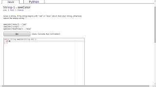 String-1 (seeColor) Java Solution || Codingbat.com