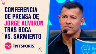EN VIVO: Jorge Almirón habla en conferencia de prensa tras Boca vs. Sarmiento de Junín