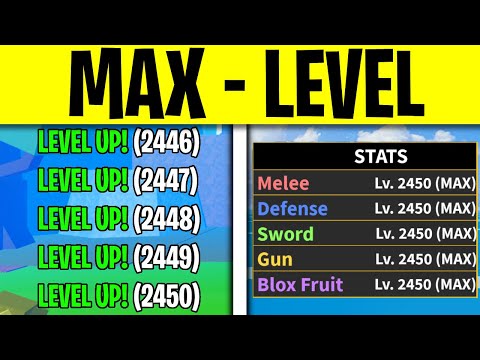 How to reach LEVEL 2450 in ONE WEEK in Blox Fruits for free Roblox Blox Fruits