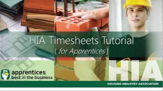 Online Timesheet Tutorial for Apprentices