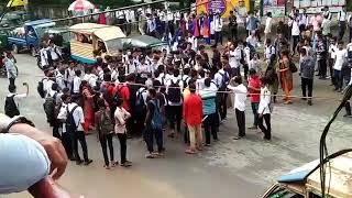 Students Protests on the road as illegal vehicles killed two students of MC COLLEGE Sylhet #MCCOOLLE