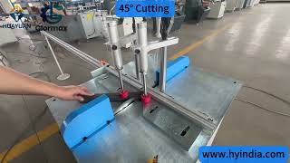 Aluminum / Pvc Single Head 45/90 Degree Cutting Machine