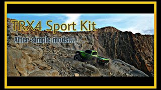 TRX4 SPORT KIT | Brass 254gram, hair bun, pen springs mod, overdrive gear, front mounted battery