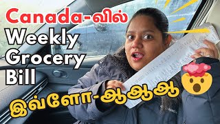 Grocery Shopping Budget 2025 | Indian Vegetables Price | Canada Tamil Vlog