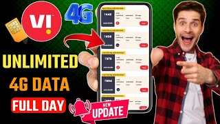 Vi Launched Unlimited 4G Data Plans | vi new unlimited data pack | Vi unlimited 4g data plans 2025