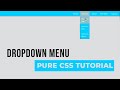 Simple Dropdown Menu in HTML and CSS | Pure CSS Tutorial