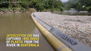 Interceptor 006 has Captured +850,000kg of Plastic From The River in Guatemala