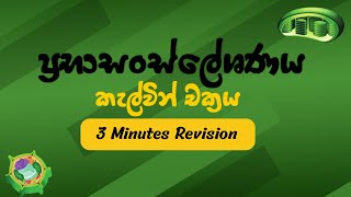 Calvin Cycle In 5 Minutes-ප්‍රභාසංස්ලේශණයේ කැල්වින් චක්‍රය