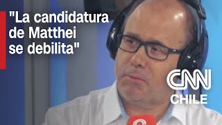 Undurraga (DC): La candidatura de Matthei “se debilita tras la derrota de Francisco Orrego en la RM”