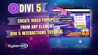 Divi 5 Interactions Tutorial: Pop Up Videos from Buttons Instantly