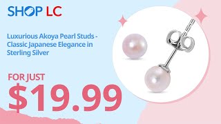 Japanese Akoya Pearl 7-8mm Studs in Rhodium Over Sterling Silver