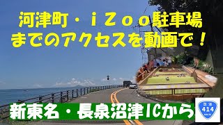 【倍速AI車載動画】伊豆河津町のiZooまで一般道ドライブ　新東名長泉沼津ICから