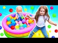 Aire de jeux pour poupées! Comme maman pour filles avec Maya et Bébé Born Lina.