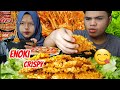 Padu‼Tunaikaan Permintaan Subscriber Mukbang Enoki Crispy With UFO Noodle😊Padu weyyy#eatingshow