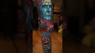 TATTOOING MY KNEE! | Leg Sleeve Tattoo Update | #NewTattoo #Tattoo #KneeTattoo