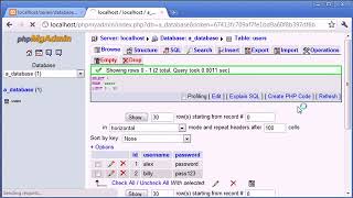 Beginner PHP Tutorial 112 phpMyAdmin Part 3 ‏