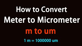 How to Convert Meter to Micrometer?