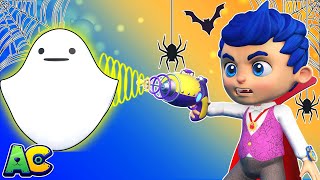 👻 HALLOWEEN 🍬A GHOST has stolen all of the Halloween candy! | AnimaCars  | Trucks Videos for Kids