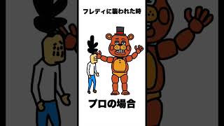 もしもFNaFフレディに襲われた時ザコ・プロ・ハゲたムキムキのおばあちゃん・チートの場合　#shorts　「アニメ・コント・ネタ・ドイヒーくん」