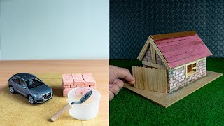 DIY Mini Garage with Mini Bricks -  How to Build a Mini Garage