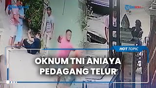 Oknum TNI Bukit Barisan Aniaya Pedagang Telur Gara-gara Mobilnya Tersenggol, Kini Jadi Tersangka
