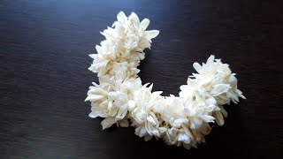 How to make gajra with mogra flowers