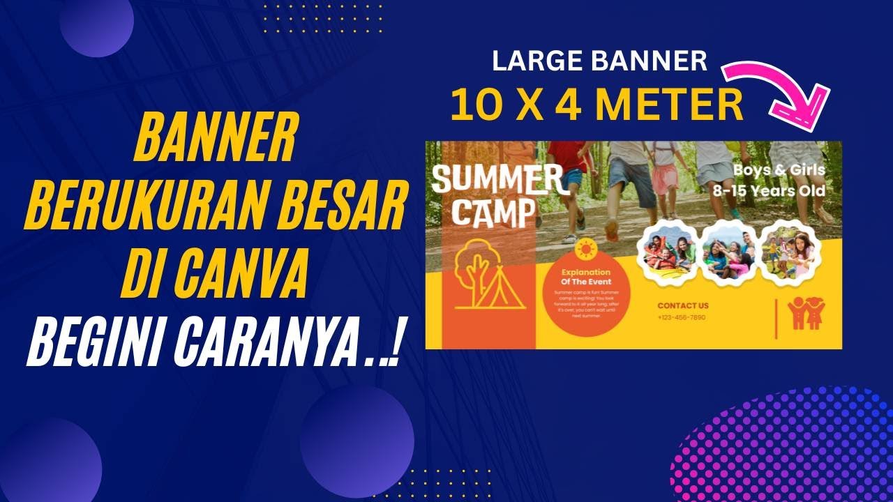 Cara Membuat Banner Berukuran Besar Di Canva - YouTube