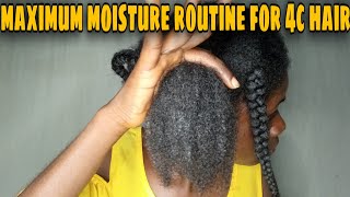 HOW TO MOISTURIZE DRY 4C NATURAL HAIR||LCO METHOD||LOW POROSITY