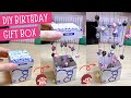 Cách làm Hộp Quà Sinh Nhật Cute tặng Bạn | DIY Paper Gift Box for Birthday | U Mê Giấy