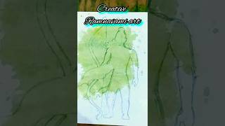 creative Ram Navami Drawing Easy | poster color Drawing Easy #shorts #yt #viral #sanakiworld