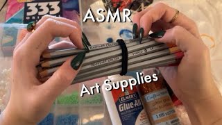 ASMR Tapping \u0026 Scratching On Arts And Crafts Supplies! 🎨🖌️ No Talking