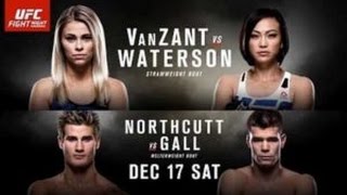 UFC On Fox 22 VanZant v Waterson Predictions