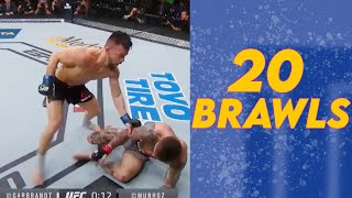 20 CRAZY Seconds of 20 WILD BRAWLS in UFC/MMA