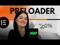 GSAP PRELOADER WITH COUNTER- Elementor Wordpress Tutorial Flex Container