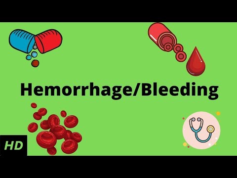 What is the symptoms of external bleeding?