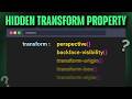 Hidden CSS Transform Properties Explained | 3D Effects with Pure CSS