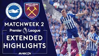 Brighton v. West Ham | PREMIER LEAGUE HIGHLIGHTS | 8/17/19 | NBC Sports