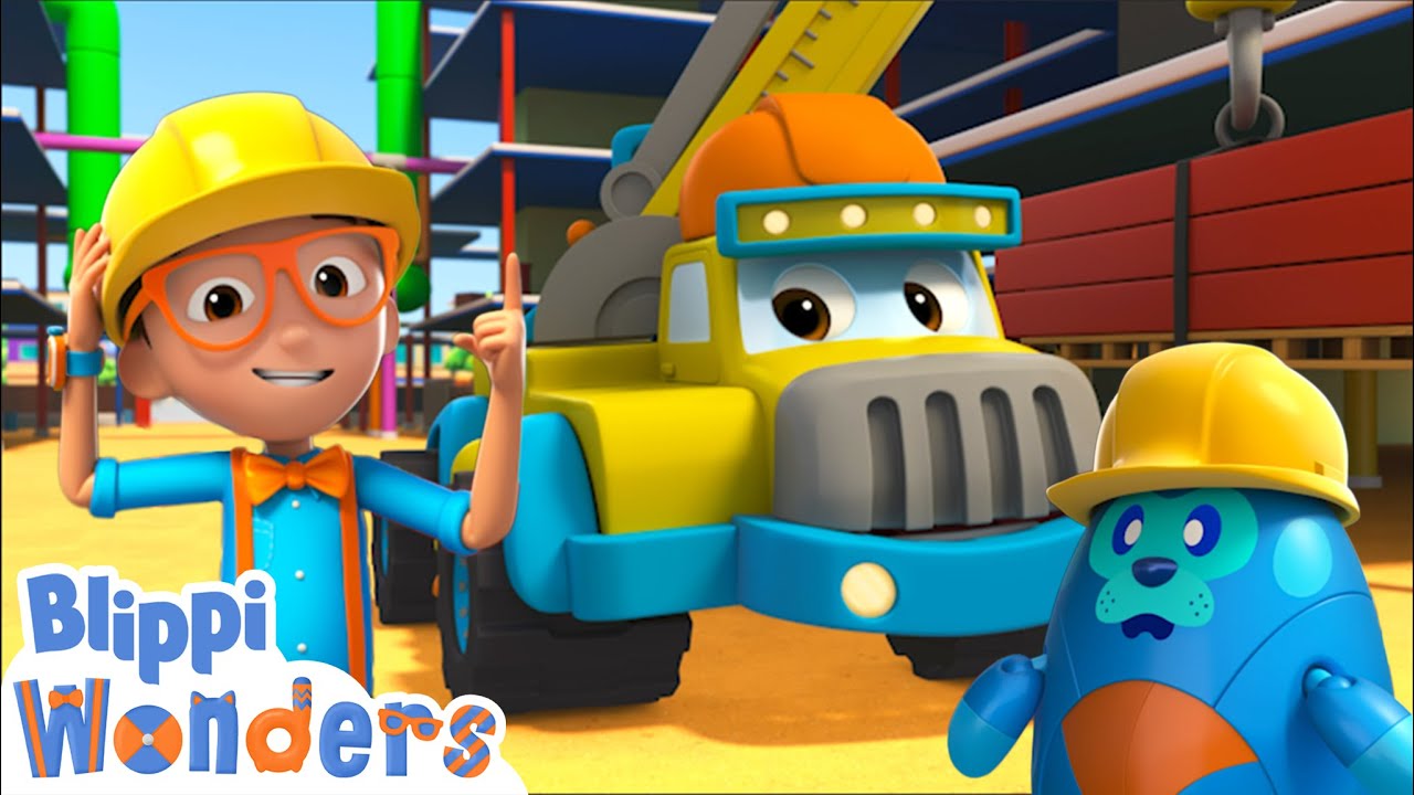 Blippi Becomes A Construction Worker Blippi Wonders Educational ...