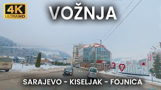 【4K】Autoput A1 i Lokalni Putevi: Sarajevo - Kiseljak - Fojnica - Dneva Vožnja