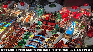 Attack From Mars Pinball Tutorial & Gameplay (Bally Williams 1995)