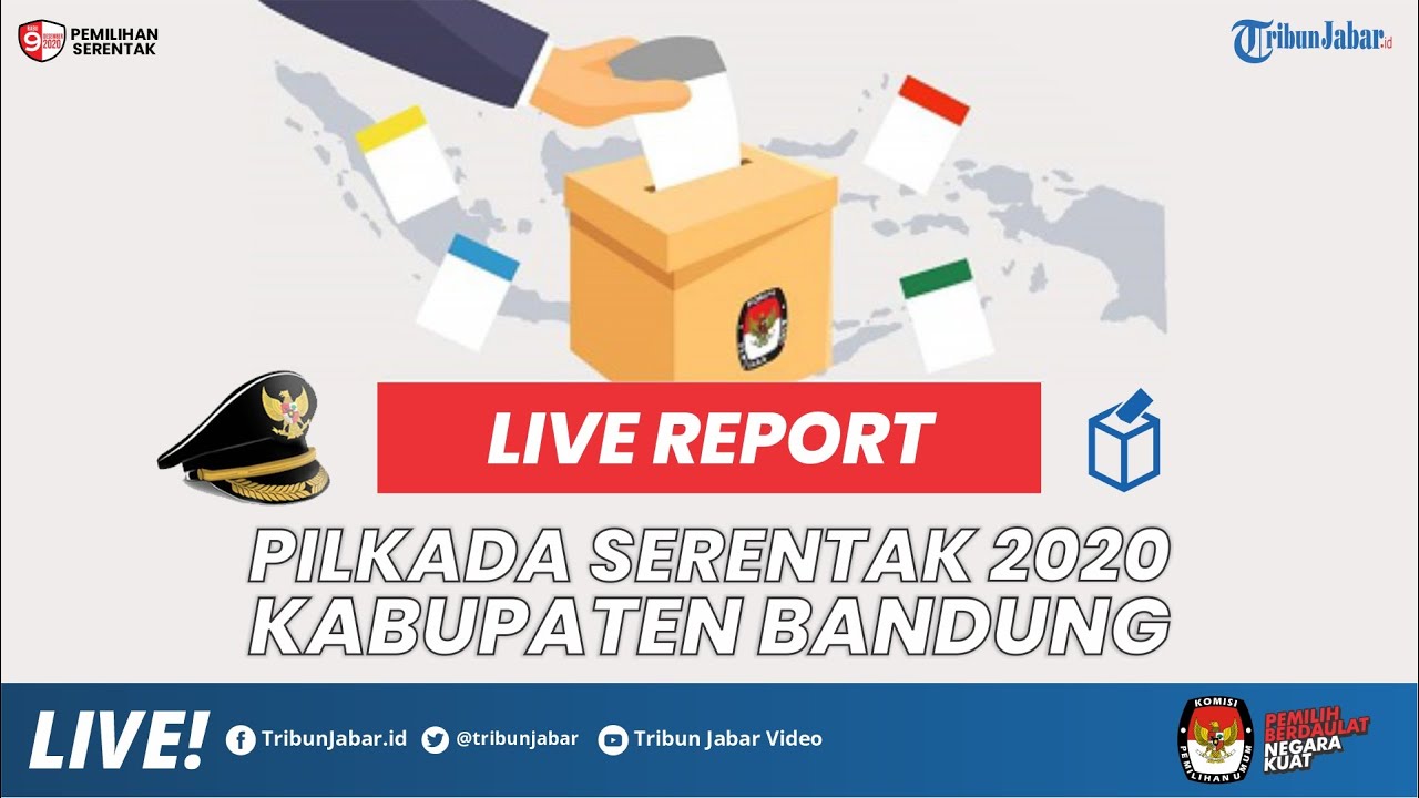 LIVE REPORT: Quick Count Pilkada Kabupaten Bandung - YouTube