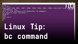 How to use the bc command: 2-Minute Linux Tip
