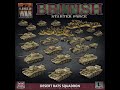 Flames of War British Starter Force Desert Rats Squadron Unboxing