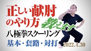 八極拳スクーリング　2022年４月30日　BUDOラボ　基本・套路・対打