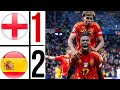 england vs spain final euro 2024 HIGHLIGHTS | nico williams goal & mikel oyarzabal goal euro 2024