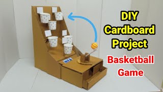 How to make NBA Basketball Board Game using Cardboard | easy cardboard project