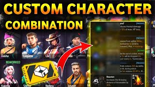 CUSTOM CHARACTER COMBINATION | BEST CHARACTER COMBINATION FOR CUSTOM | FREE FIRE