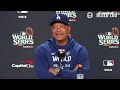 Dodgers Postseason: Dave Roberts discusses Game 4 Of World Series and chance to clinch Championship