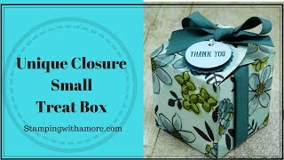 Unique Closure Small Treat Box